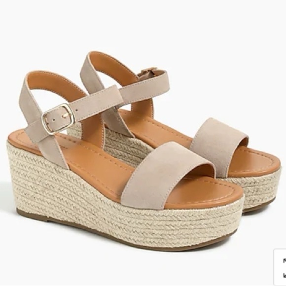 J. Crew Shoes - J. Crew Beige Wedge Sandals